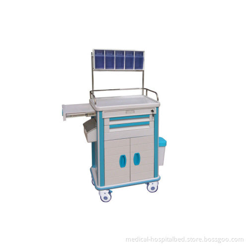 Multi-purpose Hospital Hand Cart , Medical Trolley With Drawers